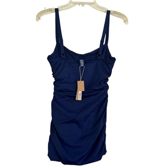 NWT Skims Rare Shaping Sculpting Swim Ruched One-Piece in Midnight Women’s XS - Picture 1 of 6